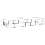 kojec-dla-psa-czarny-21-m-stalowy-material-wykonania-stal-proszkowana