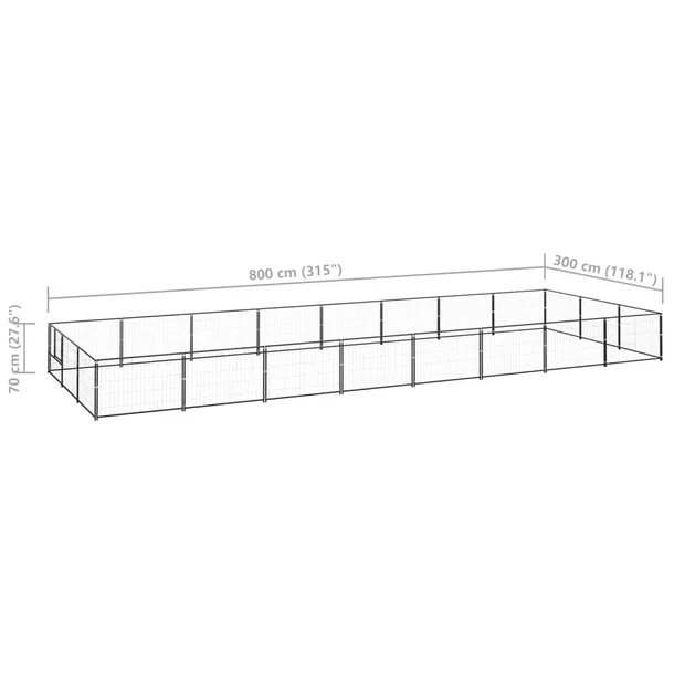 kojec-dla-psa-czarny-24-m-stalowy-wysokosc-70-cm