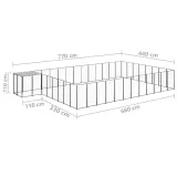 kojec-dla-psa-czarny-3025-m-stalowy-wysokosc-110-cm
