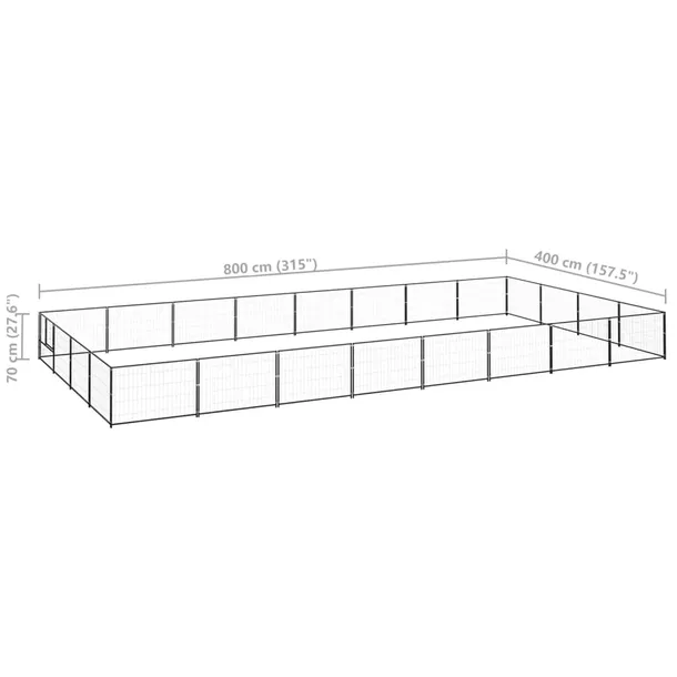 kojec-dla-psa-czarny-32-m-stalowy-material-wykonania-stal-proszkowana