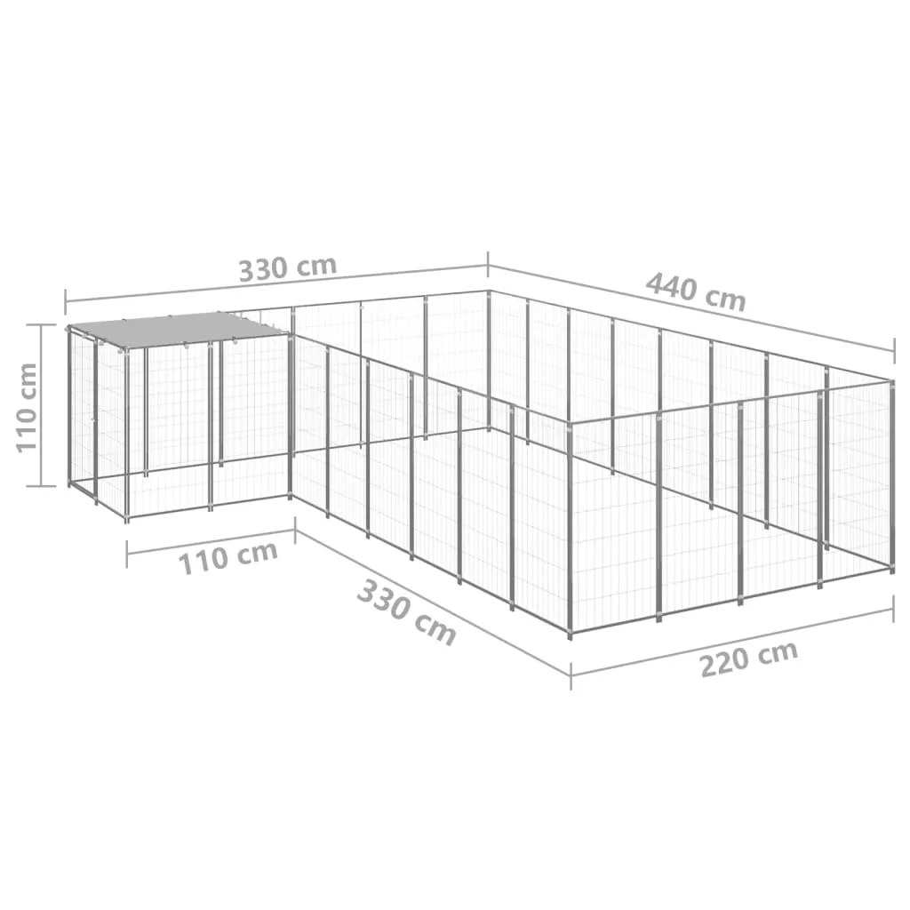 kojec-dla-psa-srebrny-1089-m-stalowy