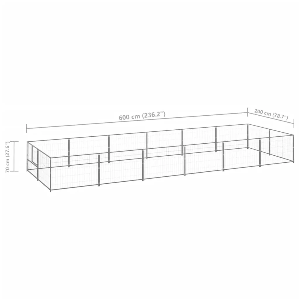 kojec-dla-psa-srebrny-12-m-stalowy