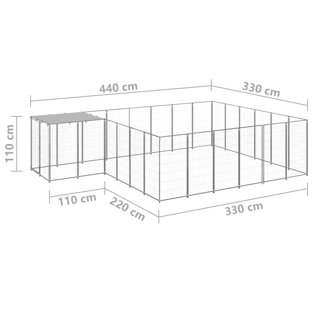 kojec-dla-psa-srebrny-121-m-stalowy