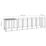 kojec-dla-psa-srebrny-484-m-stalowy-wysokosc-110-cm