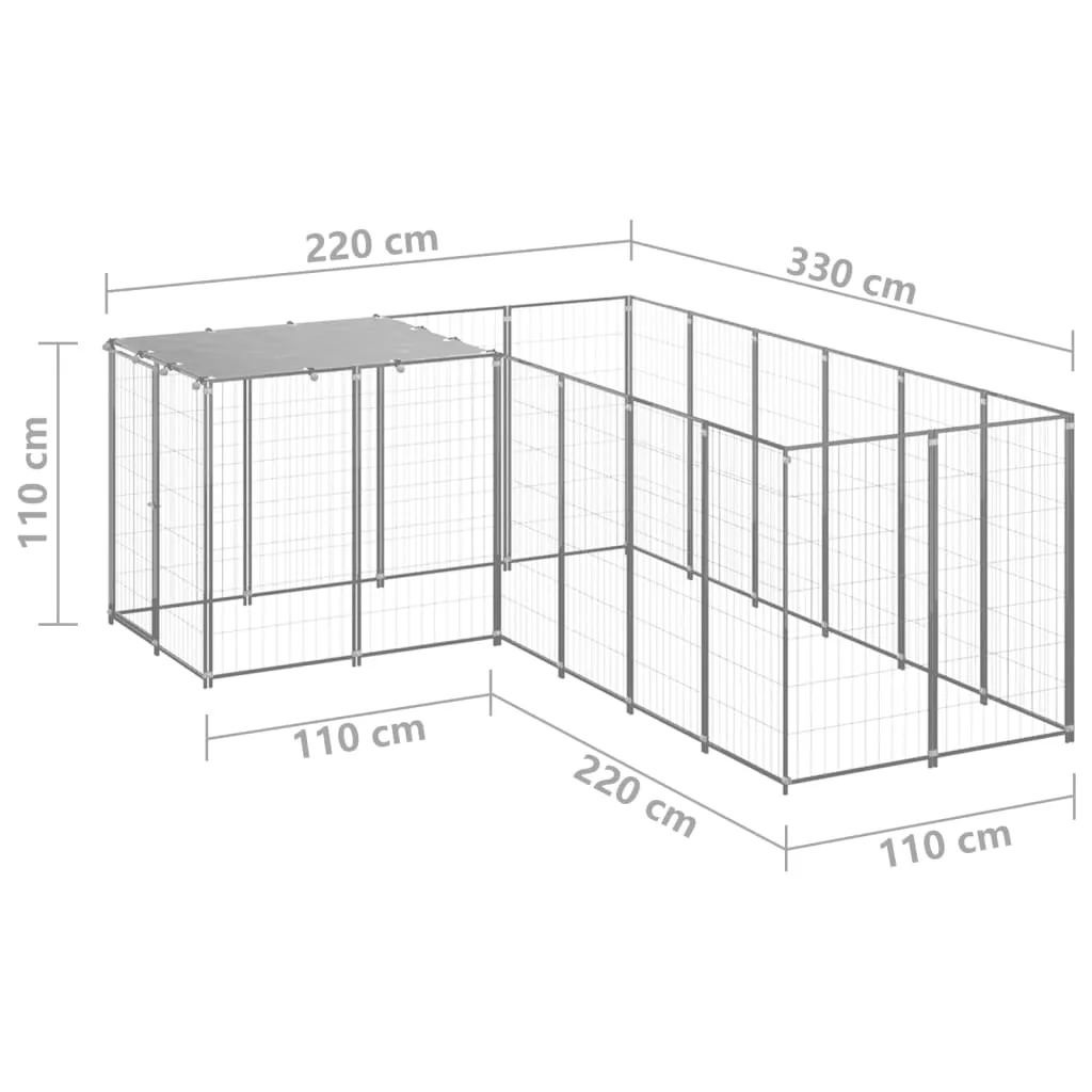 kojec-dla-psa-srebrny-484-m-stalowy
