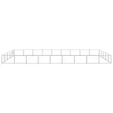 kojec-dla-psa-srebrny-45-m-stalowy-stan-nowy