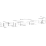 kojec-dla-psa-srebrny-9-m-stalowy-wysokosc-70-cm