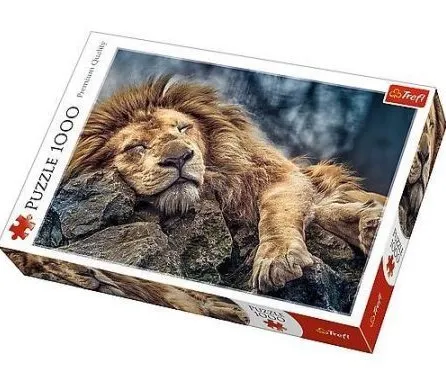 trefl-puzzle-1000el-spiacy-lew