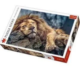trefl-puzzle-1000el-spiacy-lew
