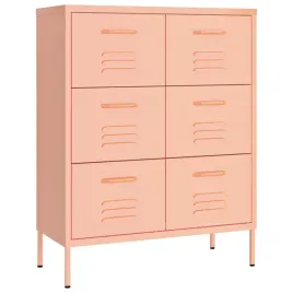 szafka-z-szufladami-rozowa-80x35x1015-cm-stalowa