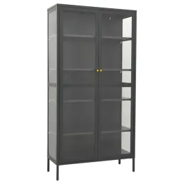witryna-antracytowa-90x40x180-cm-stal-i-hartowane-szklo