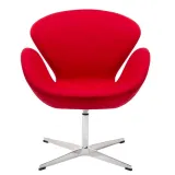fotel-swan-wool-premium-czerwony-stan-nowy