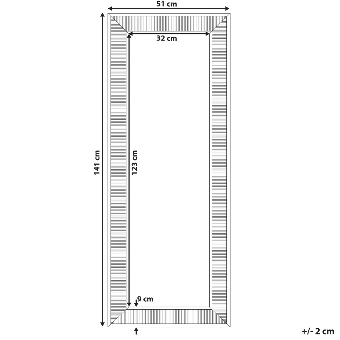 lustro-scienne-51-x-141-cm-zlote-cassis-stan-nowy