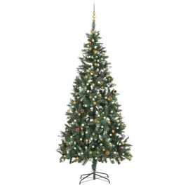 sztuczna-choinka-z-lampkami-led-i-bombkami-210-cm