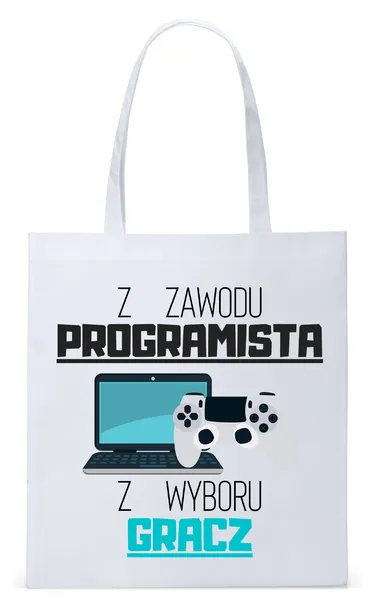 informatyka-programisty-torba-eco-biala-shopper