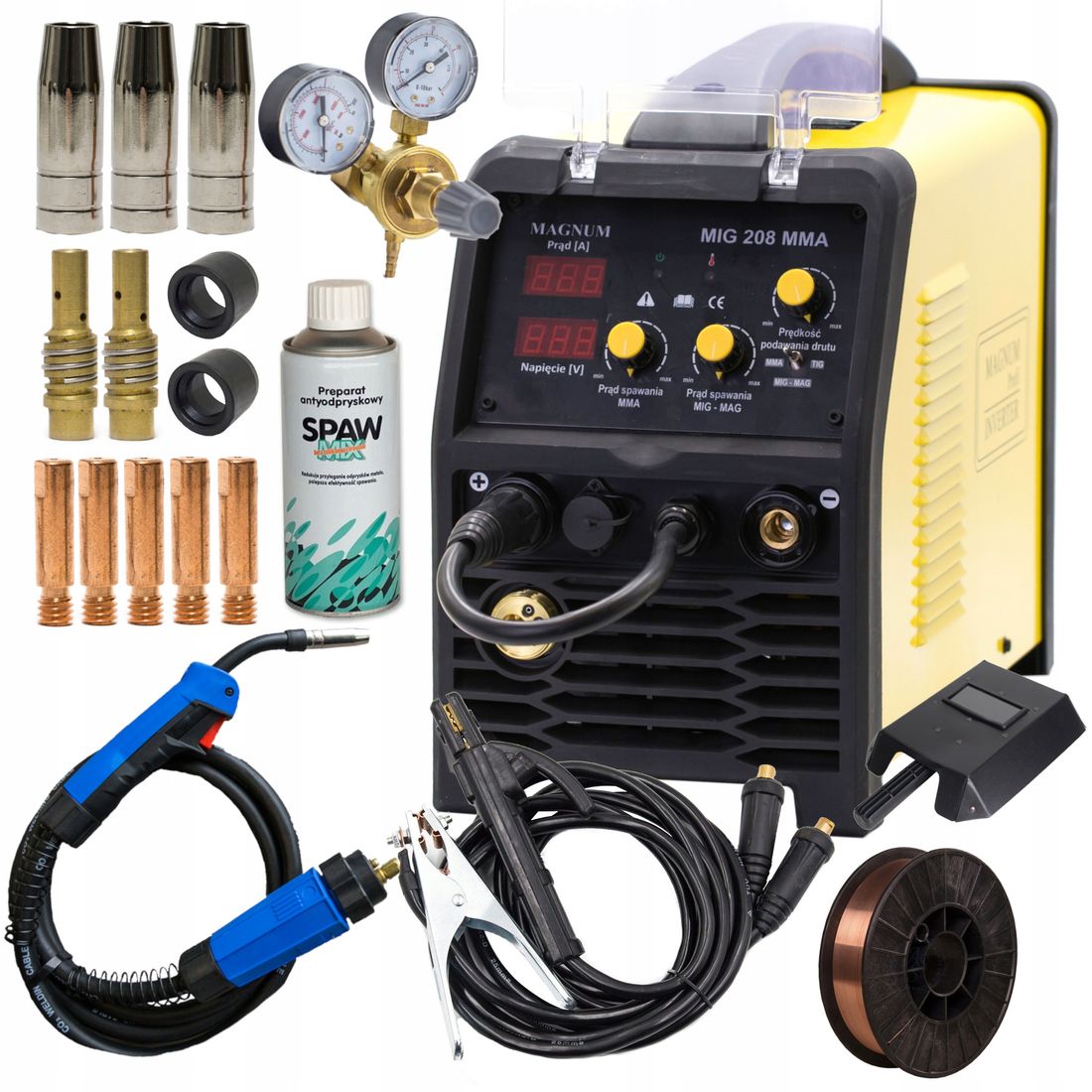 SPAWARKA MAGNUM MIG/MAG 208 MMA NOWA WERSJA - ERLI.pl