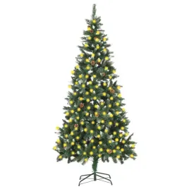 sztuczna-choinka-z-lampkami-led-i-szyszkami-210-cm