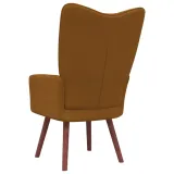 fotel-brazowy-obity-aksamitem