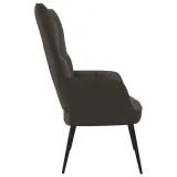 fotel-ciemnoszary-obity-aksamitem