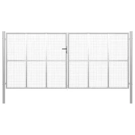 brama-ogrodowa-ocynkowana-stalowa-415x175-cm-srebrna