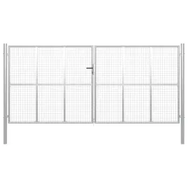 brama-ogrodowa-ocynkowana-stalowa-415x200-cm-srebrna