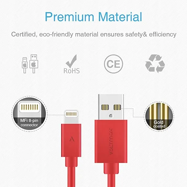 kabel-usb-do-iphona-voltmax-18-m-stan-nowy