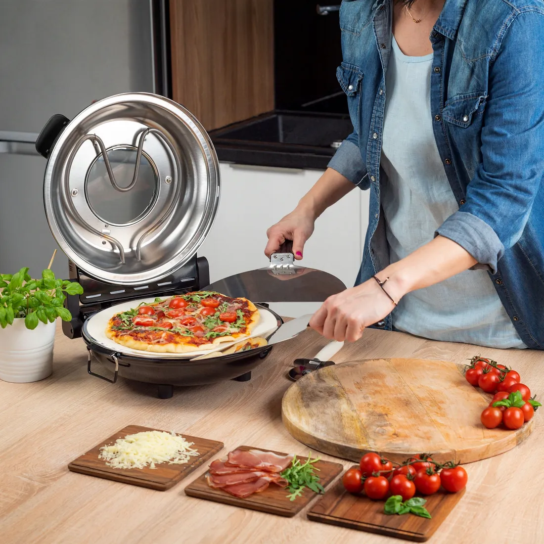 mini-piec-piekarnik-do-pizzy-gratis-2x-lopatka-stan-nowy