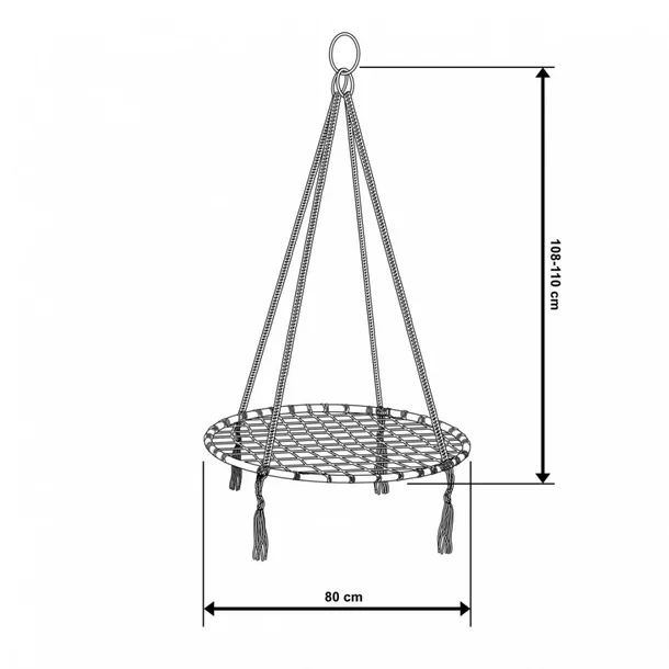 hamak-azurowy-80cm-czarny-kolor-inny-kolor-stan-nowy