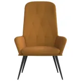 fotel-brazowy-obity-aksamitem