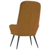 fotel-brazowy-obity-aksamitem