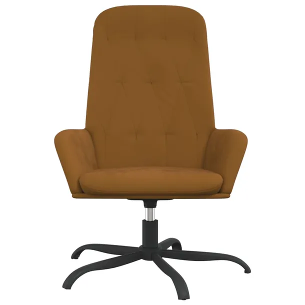 fotel-brazowy-obity-aksamitem