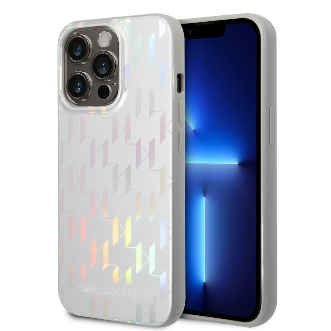 iphone-14-pro-61-hardcase-srebrny-silver-monogram-iridescent