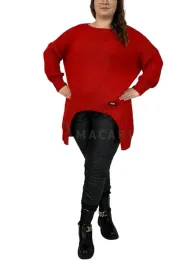 oversizeowy-sweter-asymetryczny-plus-size-czerwony