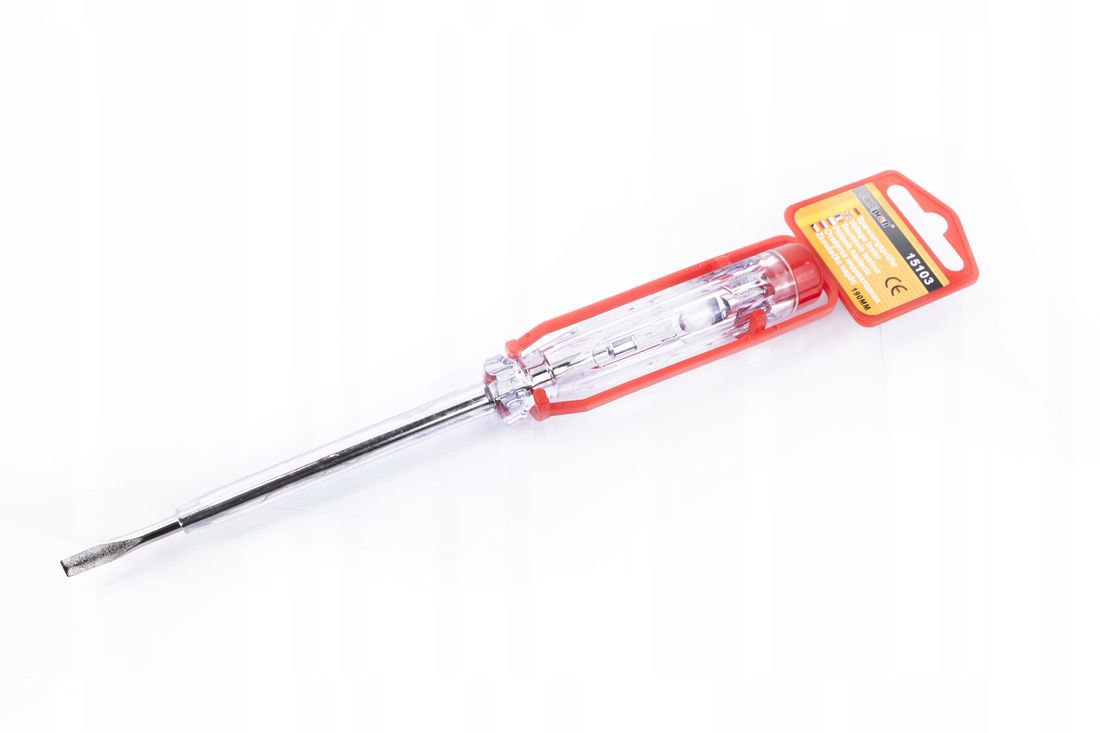 PRÓBNIK NAPIĘCIA 190mm ELEKTRYCZNY TESTER 250V - ERLI.pl