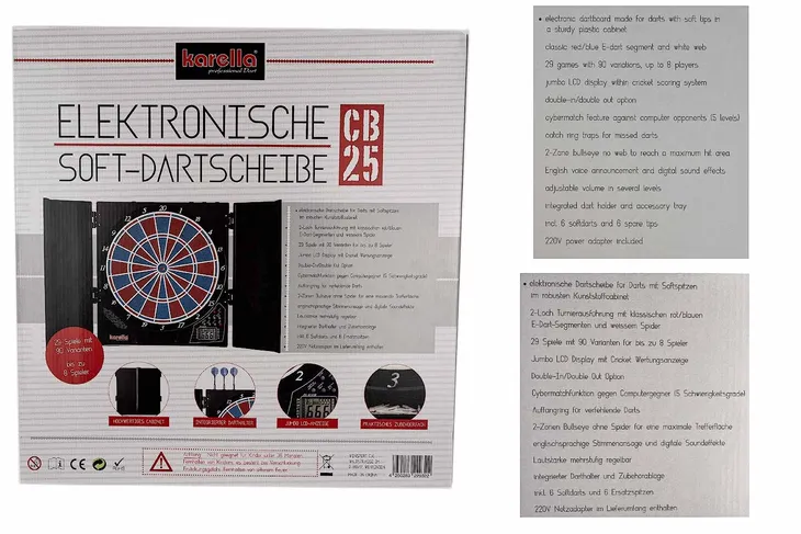 tarcza-karella-cb-25-professional-dart-stan-nowy