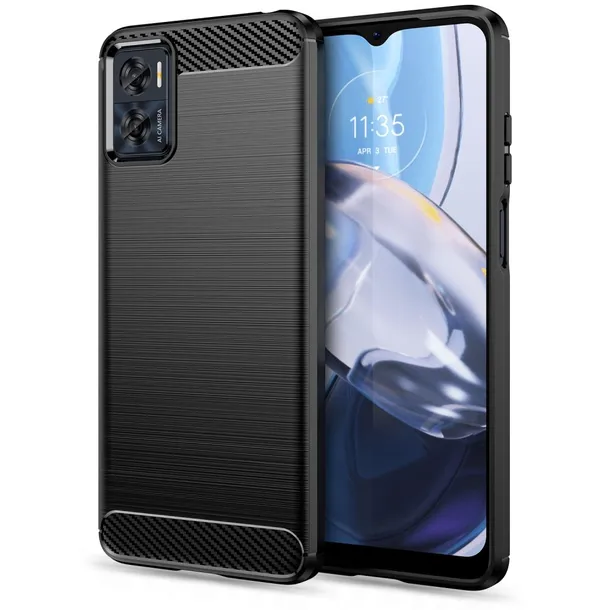 tech-protect-tpucarbon-motorola-moto-e22-e22i-czarny