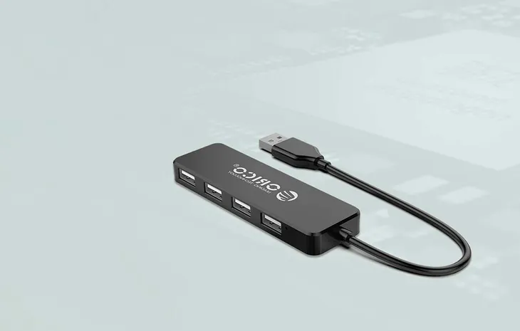 adapter-hub-orico-usb-do-4x-usb-czarny-stan-nowy-liczba-portow-4