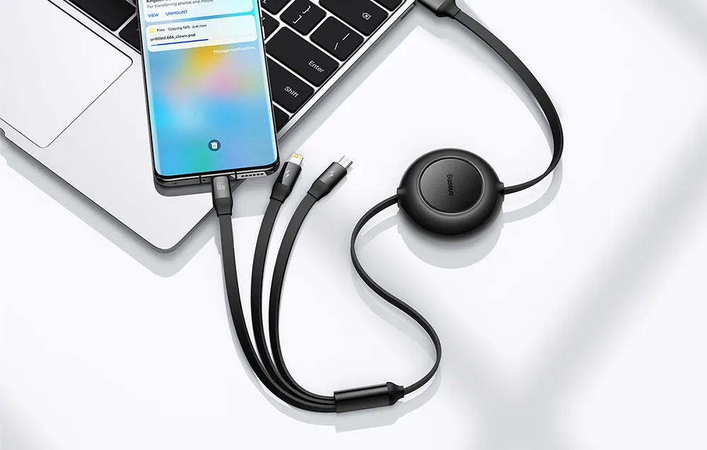 kabel-usb-3w1-baseus-bright-mirror-3-micro-usb-lightning-usb-c-66w
