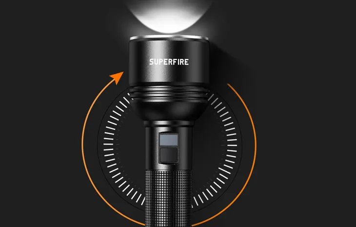latarka-superfire-d18-2000lm-usb-c-stan-nowy