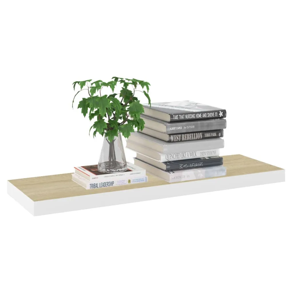 polka-scienna-debowo-biala-80x235x38-cm-mdf-stan-nowy