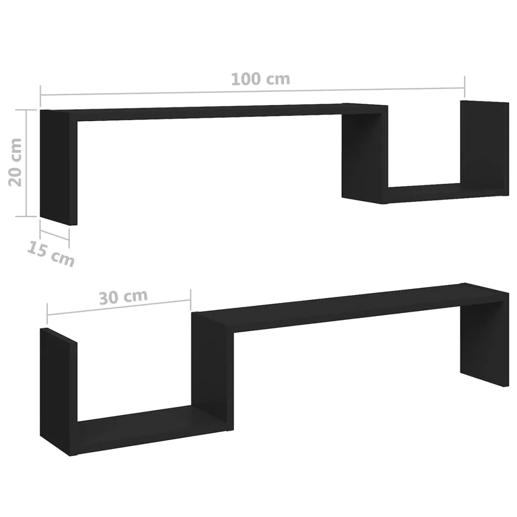 polki-scienne-2-szt-czarne-100x15x20-cm