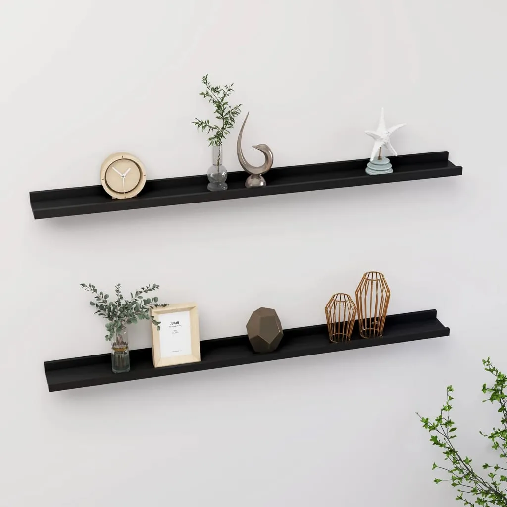 polki-scienne-2-szt-czarne-100x9x3-cm