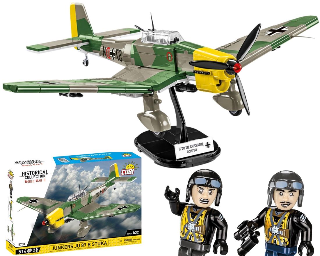 KLOCKI COBI 5730 Samolot Junkers Ju 87B Stuka 514 El. Komp. Z Lego ...