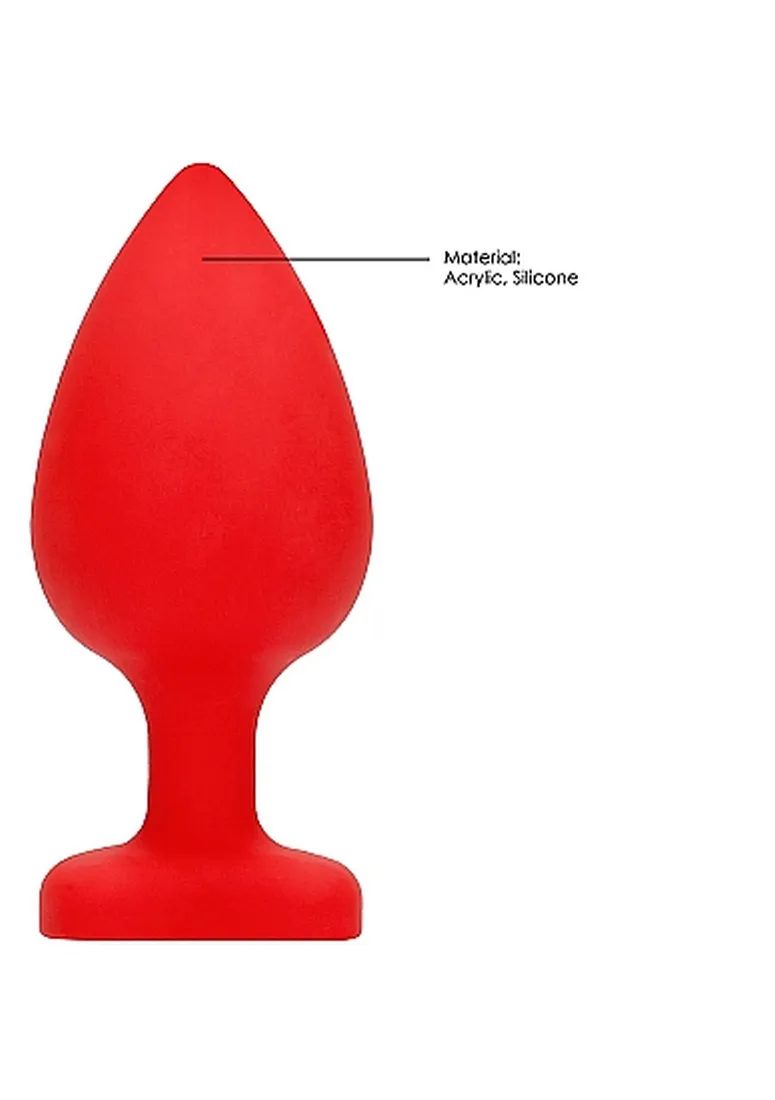 diamond-heart-butt-plug-extra-large-red