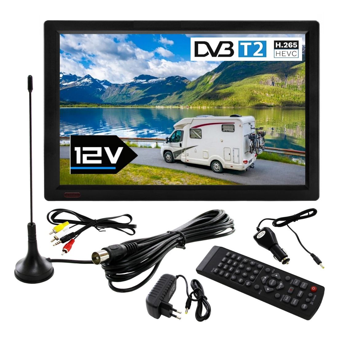 telewizor-10-usb-hdmi-dvb-t2-hevc-h265-12v-230v-stan-nowy