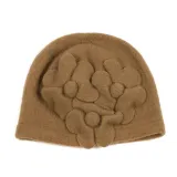 czapka-welniane-kwiaty-stan-nowy