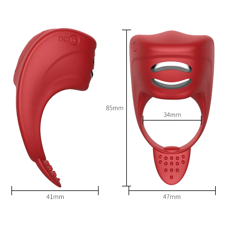 wibrator-silicone-ring-red-usb-7-function-electro-stim-remote-control