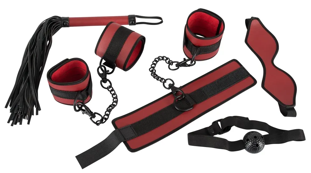 bondage-set-red-black