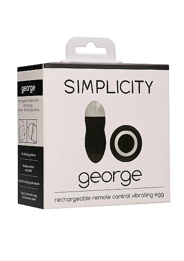 george-rechargeable-remote-control-vibrating-egg-black