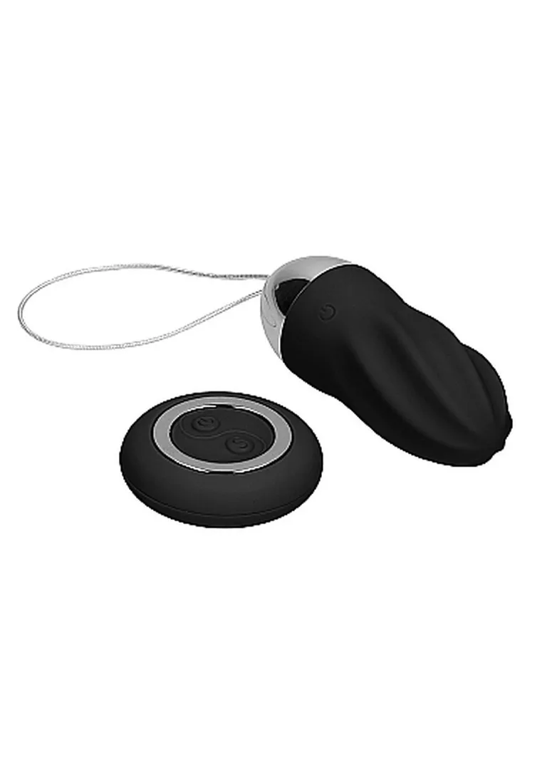 george-rechargeable-remote-control-vibrating-egg-black